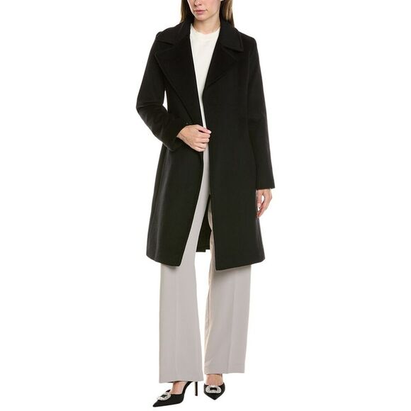 Fleurette Womens  Medium Wool-Blend Wrap Coat - Picture 1 of 4